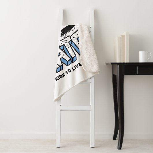 Geboren in Schaats Ride to Live Sherpa Deken (In situ)