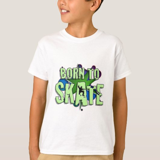 geboren in schaats t-shirt (Voorkant)