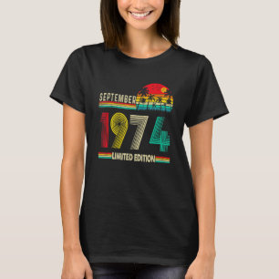 Geboren in september 1974  48e verjaardag 48 jaar t-shirt