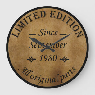 geboren in september 1980  verjaardag grote klok