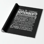 Geboren in september virgo grappig verjaardagsgesc cadeaupapier (Uitgerold)