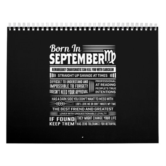 Geboren in september virgo grappig verjaardagsgesc kalender (Hoes)