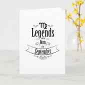 Geboren in september Virgo Zodiac verjaardagscadea Kaart (Gele Bloem)