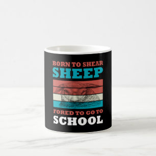 Geboren in Shear Sheep die naar de schoolgeit moet Koffiemok