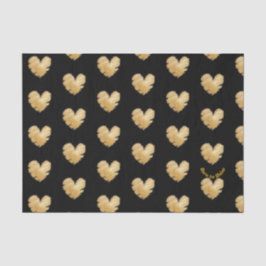 Geboren in Shine Black en Gold Tissue Paper Tissuepapier