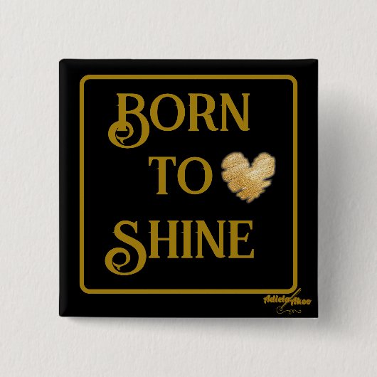 Geboren in Shine Button (Voorkant)