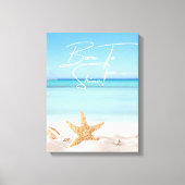 Geboren in Shine Canvas Afdruk (Voorkant)