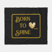 Geboren in Shine Fleece Blanket Deken (Voorkant (Horizontaal))