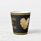 Geboren in Shine Latte Mok (Voorkant)