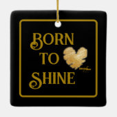 Geboren in Shine Ornament (Achterkant)