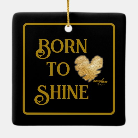 Geboren in Shine Ornament (Achterkant)
