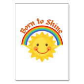 Geboren in Shine Table Kaart (Voorkant)