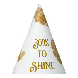 Geboren in Shine White Party Petten Feesthoedjes