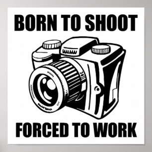 Geboren in Shoot Funny Poster