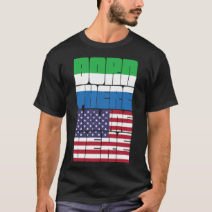 Geboren in Sierra Leone, behoort tot Amerikaans T-shirt
