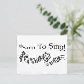 Geboren in Sing Briefkaart (Staand voorkant)