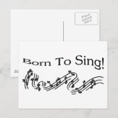 Geboren in Sing Briefkaart (Voorkant / Achterkant)