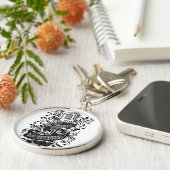 Geboren in Sing Gifts Sleutelhanger (Zijkant)