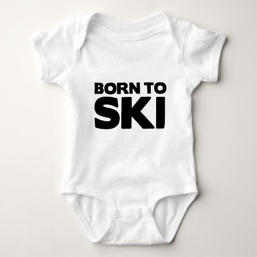 Geboren in Ski 01 Romper (Voorkant)