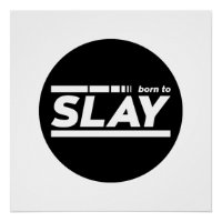 Geboren in Slay Typografie