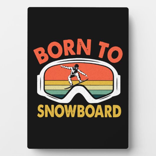 Geboren in Snowboard Fotoplaat (voorkant)
