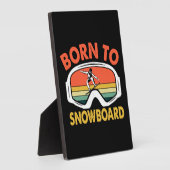 Geboren in Snowboard Fotoplaat (Zijkant)