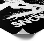 Geboren in Snowboard Poster (Hoek)