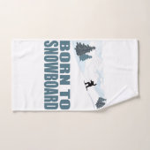 Geboren in Snownoard Winter Sports Handdoek (Handdoek)