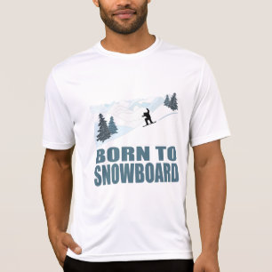 Geboren in Snownoard Winter Sports T-shirt