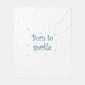 Geboren in Sparkle Fleece Deken (Voorkant)