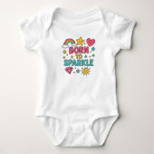 Geboren in Sparkle Romper (Voorkant)