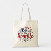 Geboren in Sparkle USA Canvas tas (Achterkant)