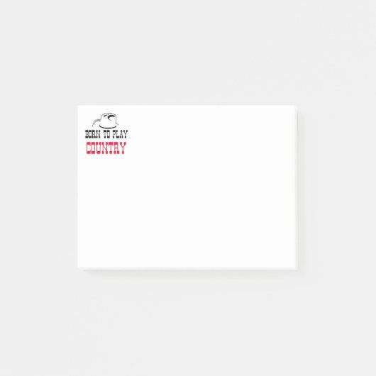 Geboren in speelland post-it® notes (Voorkant)