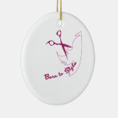 Geboren in stijl keramisch ornament (Rechts)