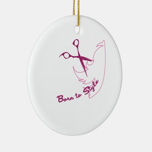 Geboren in stijl keramisch ornament (Rechts)