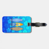 Geboren in Surf Bagagelabel (Achterkant horizontaal)