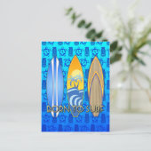 Geboren in Surf Briefkaart (Staand voorkant)