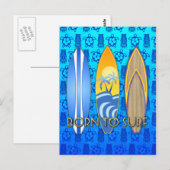 Geboren in Surf Briefkaart (Voorkant / Achterkant)