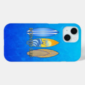 Geboren in Surf Case-Mate iPhone Case (Achterkant (horizontaal))