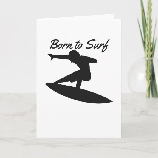 Geboren in Surf Kaart (Voorkant)