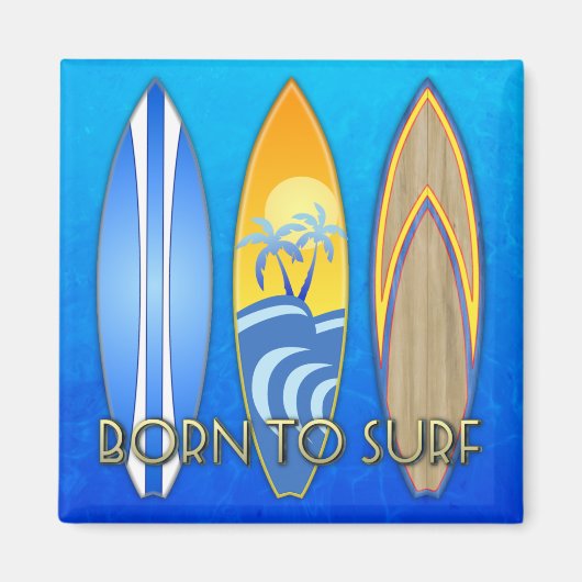 Geboren in Surf Magneet (Voorkant)