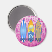 Geboren in Surf Magneet (Voorkant / Achterkant)