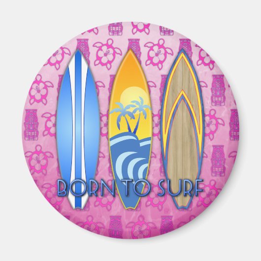 Geboren in Surf Magneet (Voorkant)