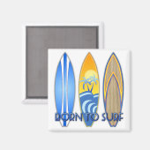 Geboren in Surf Magneet (Voorkant / Achterkant)