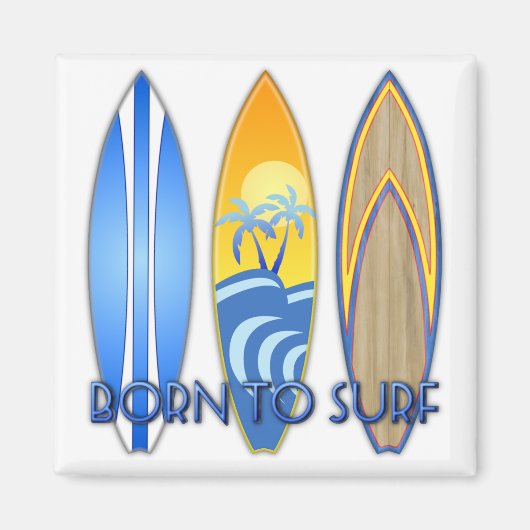 Geboren in Surf Magneet (Voorkant)