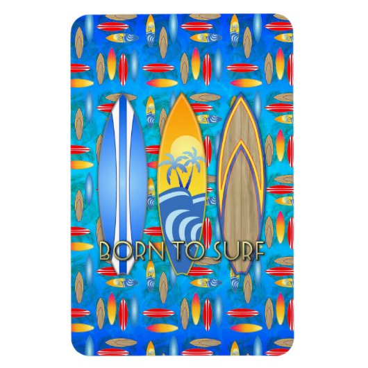 Geboren in Surf Magneet (Verticaal)
