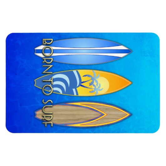 Geboren in Surf Magneet (Horizontaal)