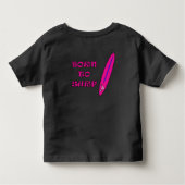 Geboren in Surf Mooja Surfboard Kinder Shirts (Achterkant)