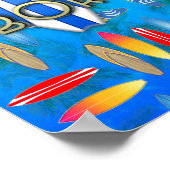 Geboren in Surf Poster (Hoek)
