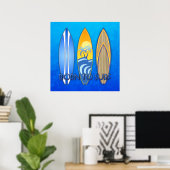 Geboren in Surf Poster (Thuiskantoor)